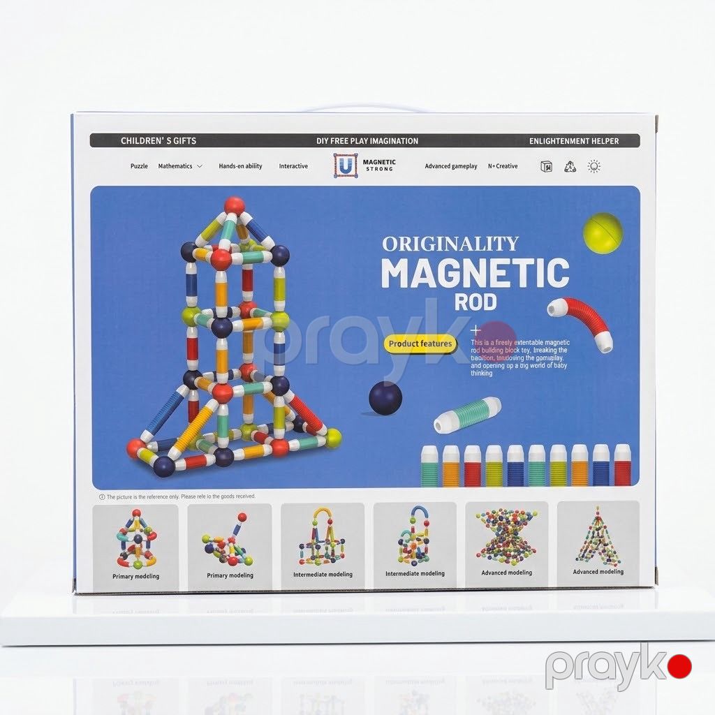 Maqnit konstruktoru Originality Magnetic Rod, 3+, 66 element — Mallar, Bakı (2)