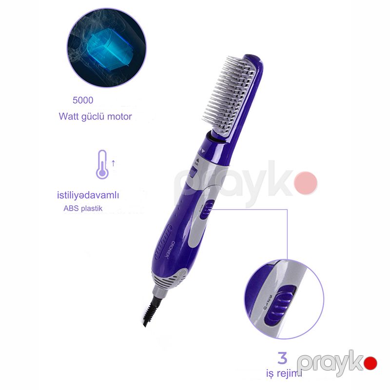 Cronier CR 800-1 Daraqlı Saç Qurutma Feni Elektrikli Saç Düzləşdirici Fen 5000W — Fən, Bakı (6)