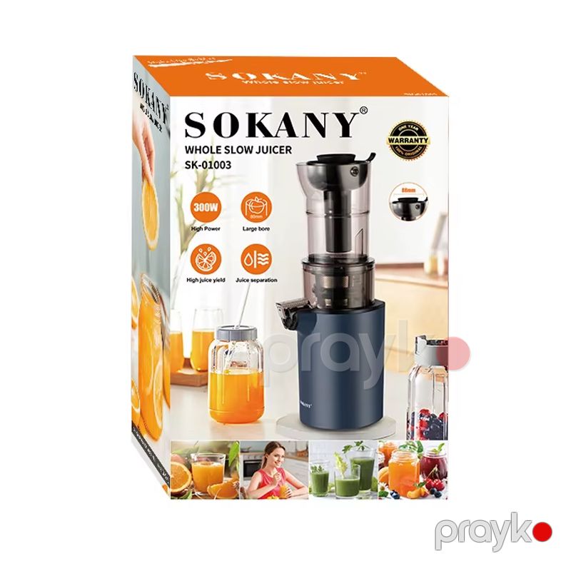 Sokany SK-01003 - Şirəçəkən 300W Güclü Şirəçəkən Maşın Elektrikli Soyuq Press Şirəçəkən — Digər mətbəx texnikası, Bakı (3)