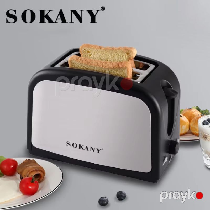 Sokany HJT-008S Elektrikli Toster 2 Dilim 7 Sürətli Çörək Qızardan 800W — Toster və vaflyasıcı, Bakı (3)