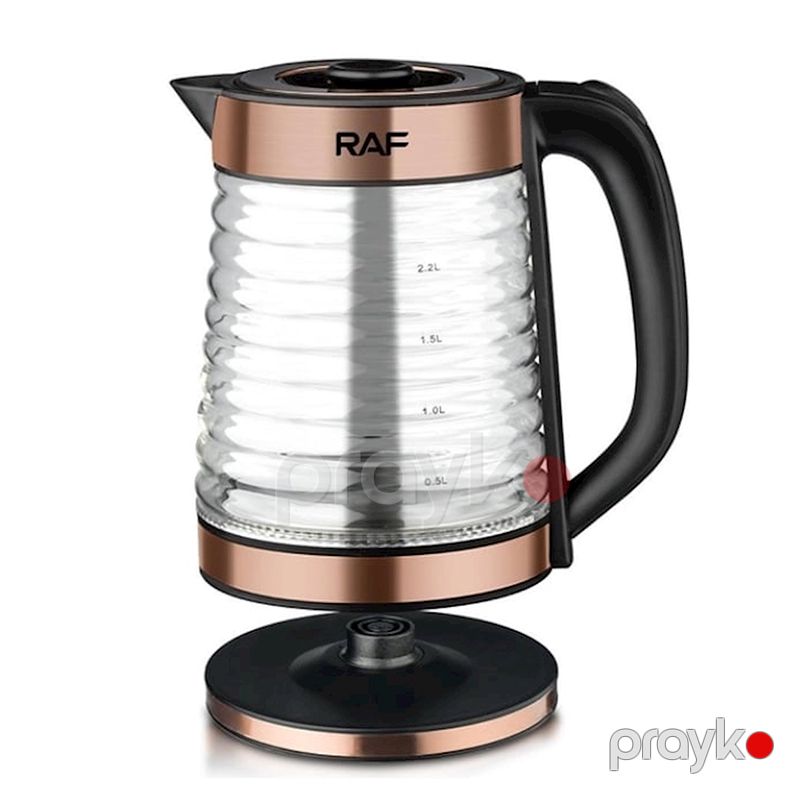 RAF Elektrik Çaydanı 2000 Vt Funksional Şüşə Çaydan 2.2L Tutuma Sahib Peşəkar LED Çaydan — Elektrik çaydanları və termoslar, Bakı (3)