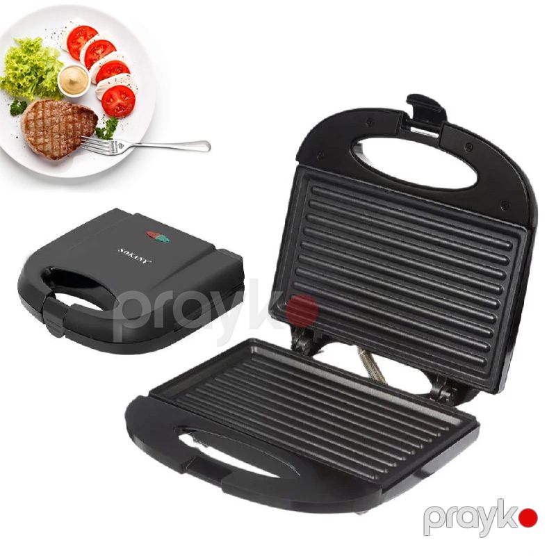 Sendviç Cihazı Sokany SK-08090 Toster İki Tərəfli Qril Toster Yapışmayan Toster 850W Elektrikli Qızardıcı Biftek İzgara Tosteri — Toster və vaflyasıcı, Bakı (2)