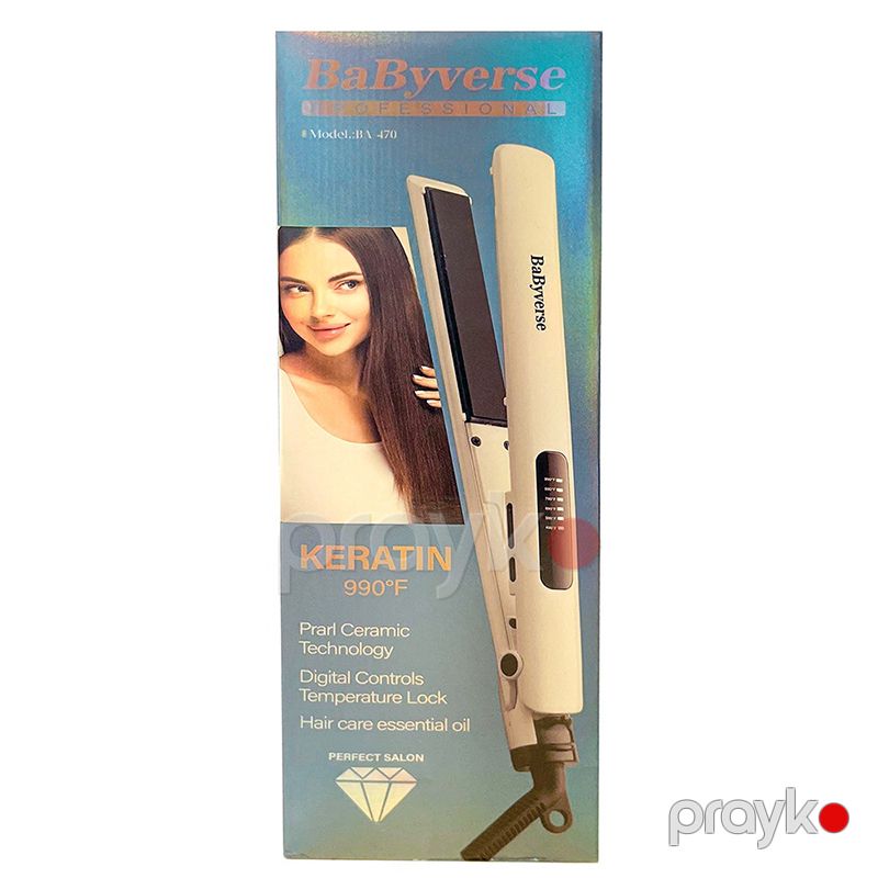 BaByVerse Peşəkar Elektrikli Saç Düzləşdirici Fen Çoxfunksiyalı Professional İsti Hava Feni 65W Gücündə BA-470 — Fən, Bakı (6)
