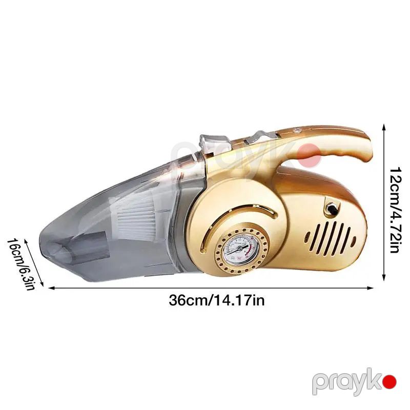 4-ü 1-də Gold Avtomobil Tozsoranı Simsiz Təkər Təzyiq Ölçüsü Professional Avtomobil Əl Tozsoranı Çox Məqsədli Hava Kompressoru — Ehtiyat hissələri və aksesuarlar, Bakı (6)