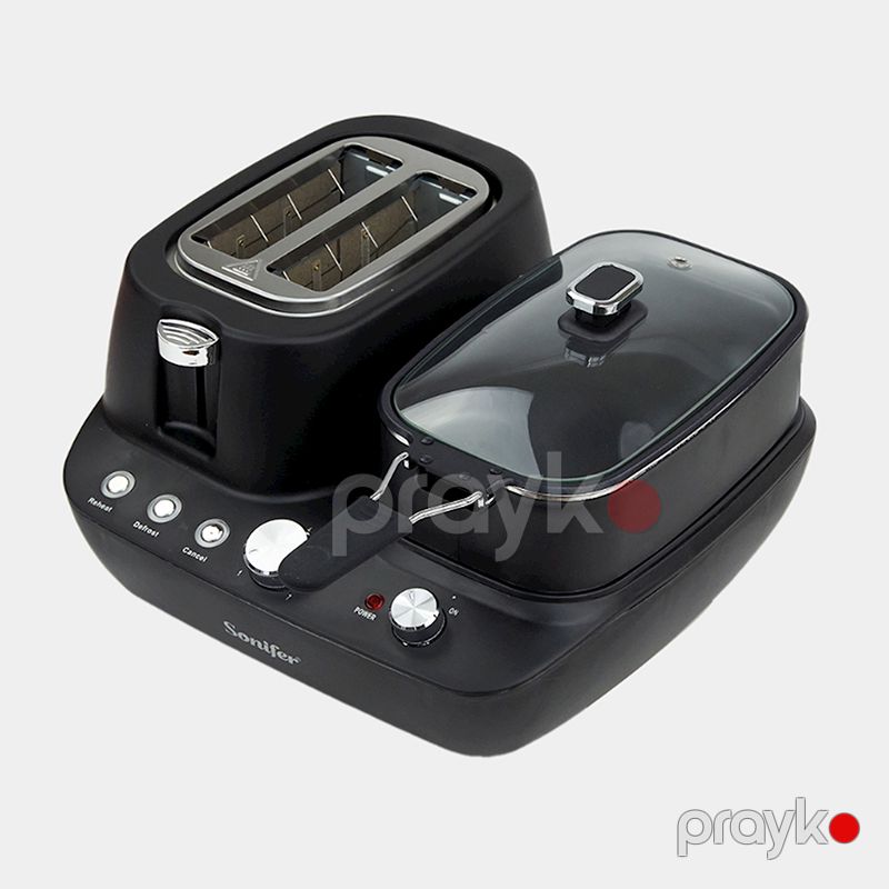 Sonifer SF-4024 Çoxfunksiyalı 2-si 1 Arada Toster Çörək Qızardan — Toster və vaflyasıcı, Bakı (5)
