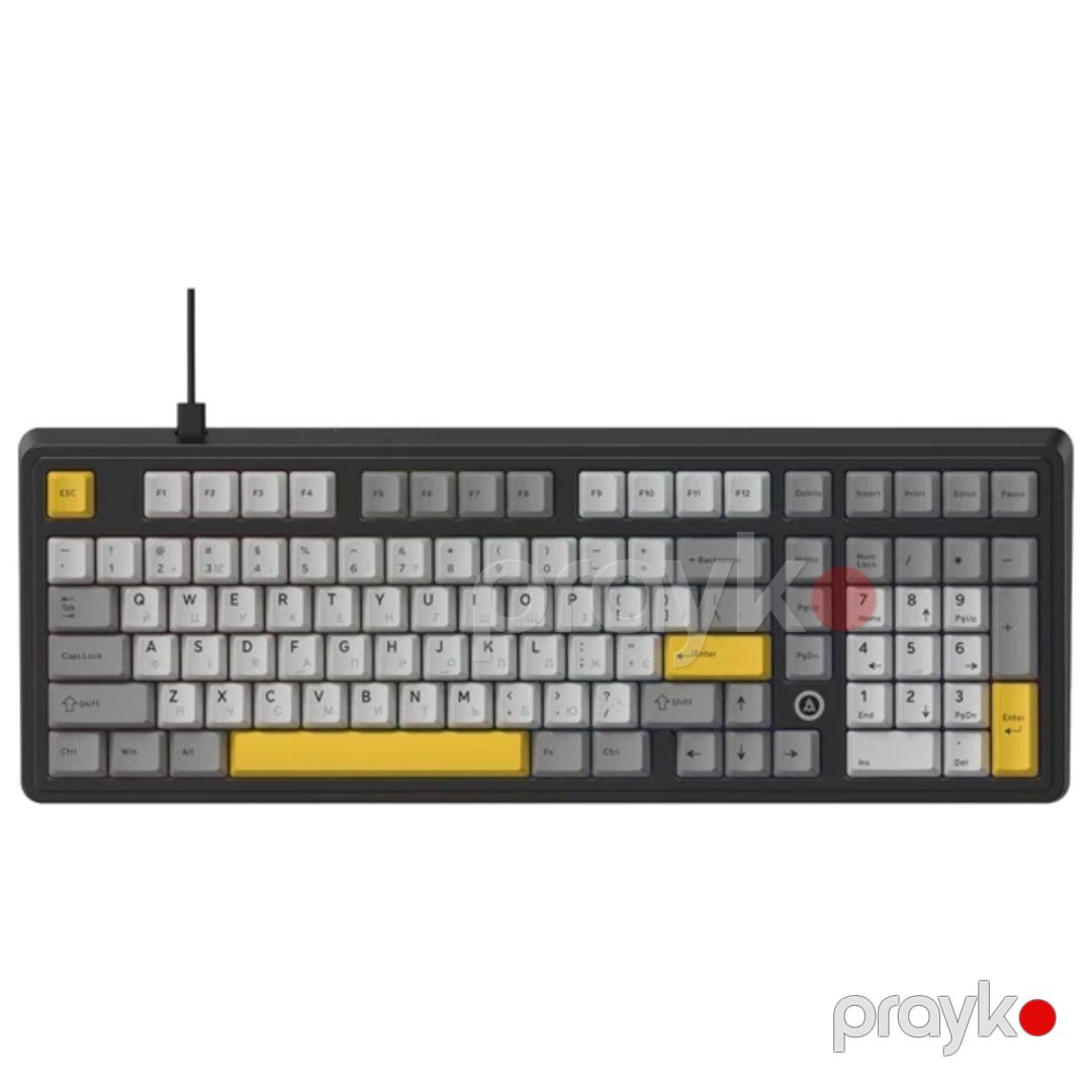 Ajazz AK980 Black Gray Yellow — Periferik cihazlar, Bakı (3)