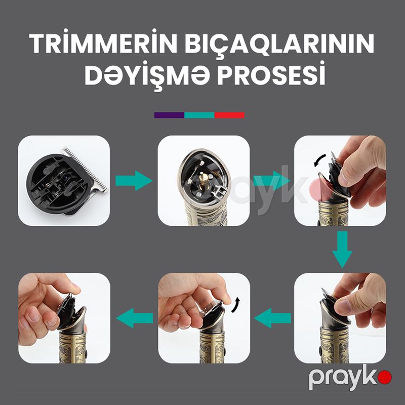 6-sı 1 Arada VGR V-106 Peşəkar Saç Trimmeri USB Şarjlı Üzqırxan Rəqəmsal Ekran Kişilər üçün Saç Trimmeri — Usturalar, trimmerler və epilyatorlar, Bakı (6)