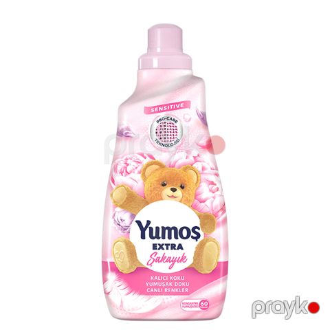 Yumoş Extra Şakayık 1440 ml Şakayık Kalıcı Koku Yumuşak doku Canlı renkler 60 Yıkama Renkliler İçin — Bakı