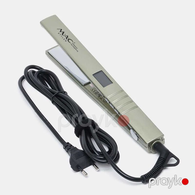 MAC MC-5519 Saç Düzləşdiricisi M.A.C Styler MC-5519 Keratin Mac Styler Peşəkar LCD ekran saç düzləşdirici — Fən, Bakı (6)
