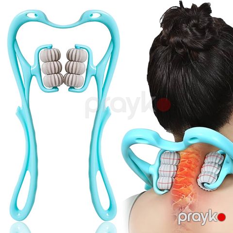 Diyircəkli Boyun Masajı üçün Roller Manual İkili Masaj Aləti Əzələ Masajı Rolleri — Bakı