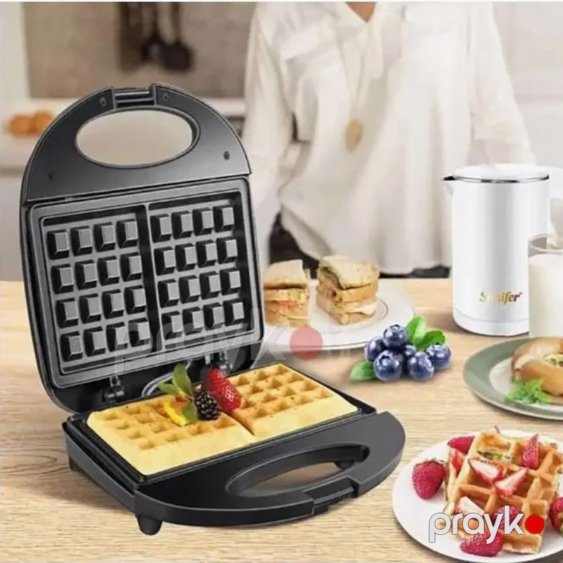 Sonifer SF-6043 Səhər Yeməyi Üçün Çoxfunksiyalı Mətbəx Tosteri Vafli Hazırlayıcısı Mini Tost Bubble Waffle Maker — Toster və vaflyasıcı, Bakı (7)