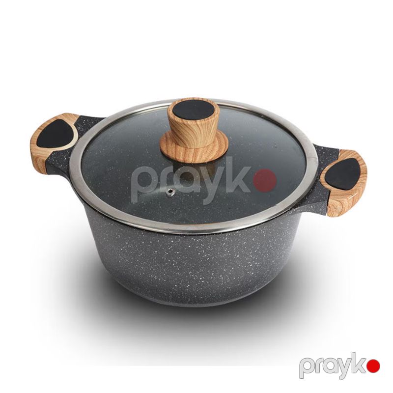 Honhey HH-CERTG24 Qazan 24 Sm Diametr Aluminium Qazan Tutum 4.2 L — Qablar və mətbəx əşyaları, Bakı (4)