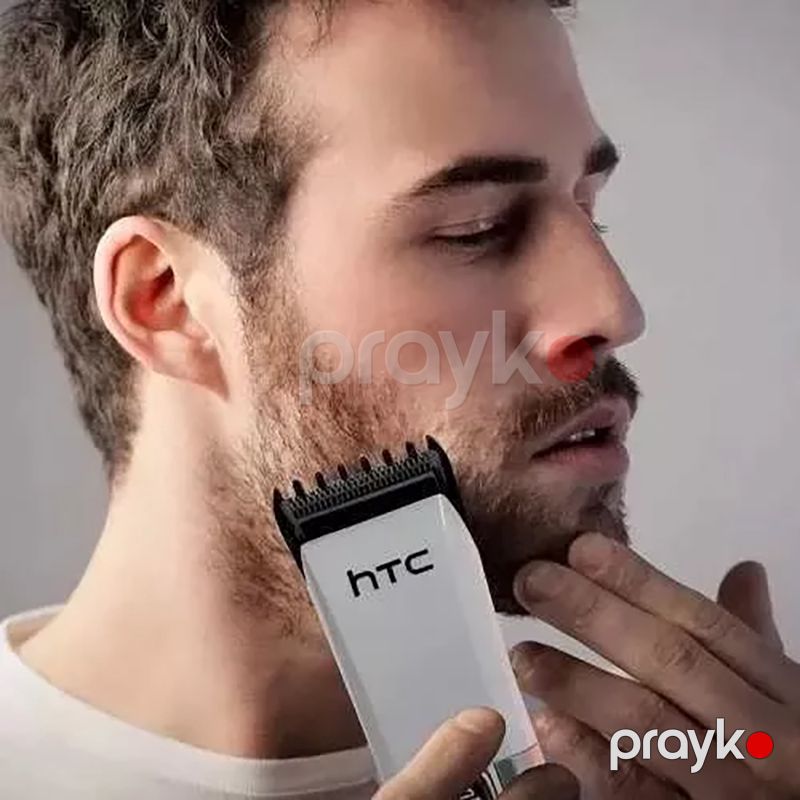 Kişilər Üçün HTC AT-1107B Təkrar Doldurulan Saç Kəsici Elektrikli Portativ Saqqal Kəsici — Usturalar, trimmerler və epilyatorlar, Bakı (4)