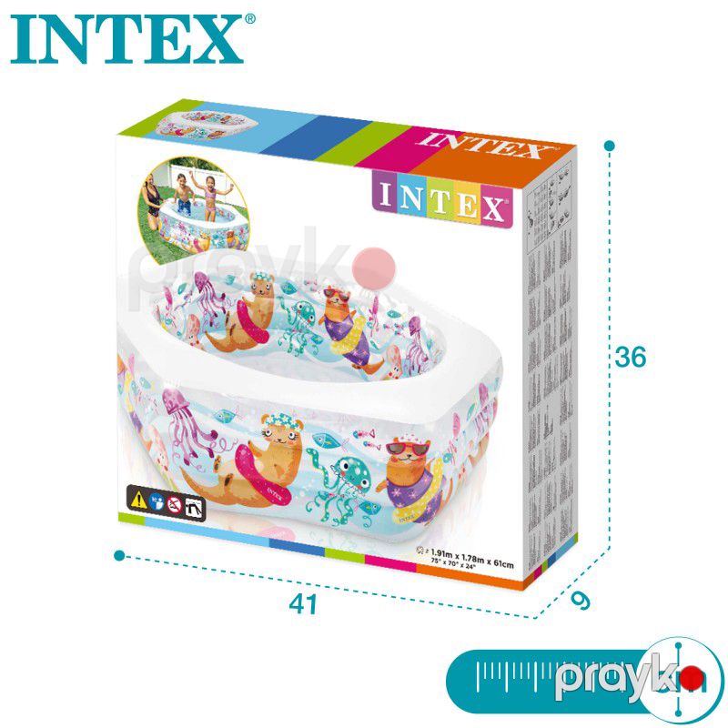 Wet Set Collectıon Uşaqlar üçün Şişmə Hovuz Akvarium Intex 1.91m x 1.78m x 61 sm — İdman, hobi, istirahət, Bakı (3)