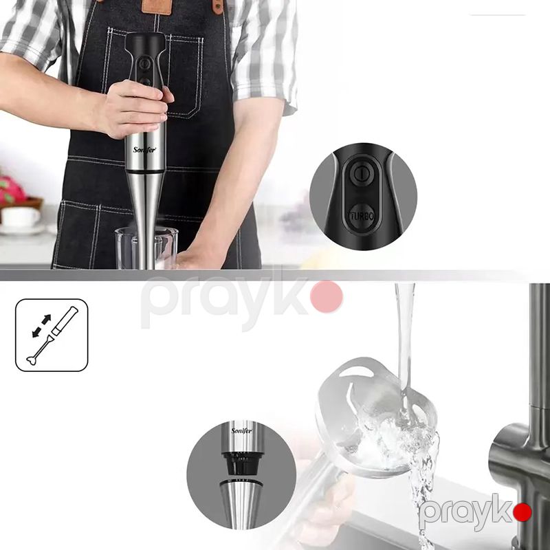 Sonıfer SF-8030 Çoxfunksiyalı Elektrikli Blender Dəsti Əl Blenderi Smoothie Blender 500 W — Blenderlər, xırdalayanlar və mikserlər, Bakı (5)