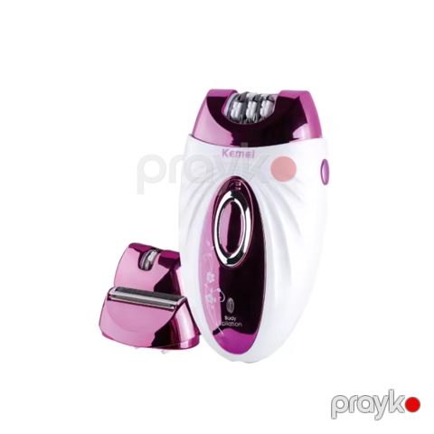 Kemei KM 205 Qadınlar Üçün Elektrikli Epilator Çoxfunksiyalı Hamar Elektrikli Simsiz Epilyasiya Cihazı Bədən Üz Epilyatoru — Bakı