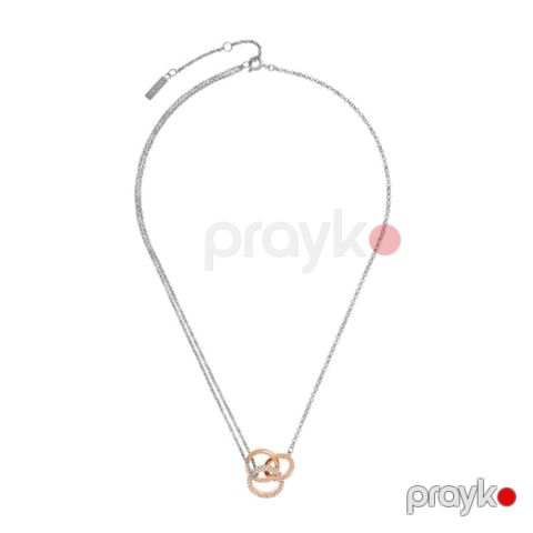 Qadınlar üçün boyunbağı Olivia Burton OBJ24100003, gümüşü/rose gold — Bakı