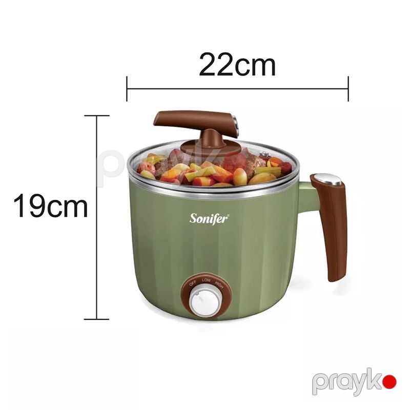 Sonifer SF-1503 Çoxfunksiyalı Elektrikli Qazan 600W İsidici Elektrikli Qazan — Qablar və mətbəx əşyaları, Bakı (5)