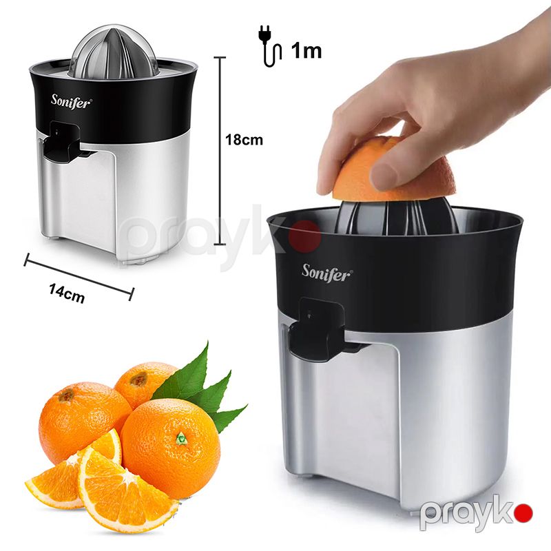 Sonifer SF-5517 Elektrik Portağal və Sitrus Şirəsi Sıxan 30W, Qara Şirəçəkən Sonifer SF-5517 — Digər mətbəx texnikası, Bakı (6)