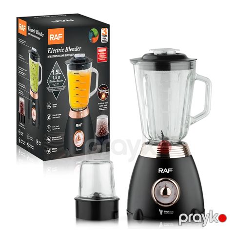 3 Sürət Ayarlı RAF Çoxfunksiyalı Şüşə Blender 1000W Gücündə Professional Gold Mətbəx Blenderi 1.5L — Bakı