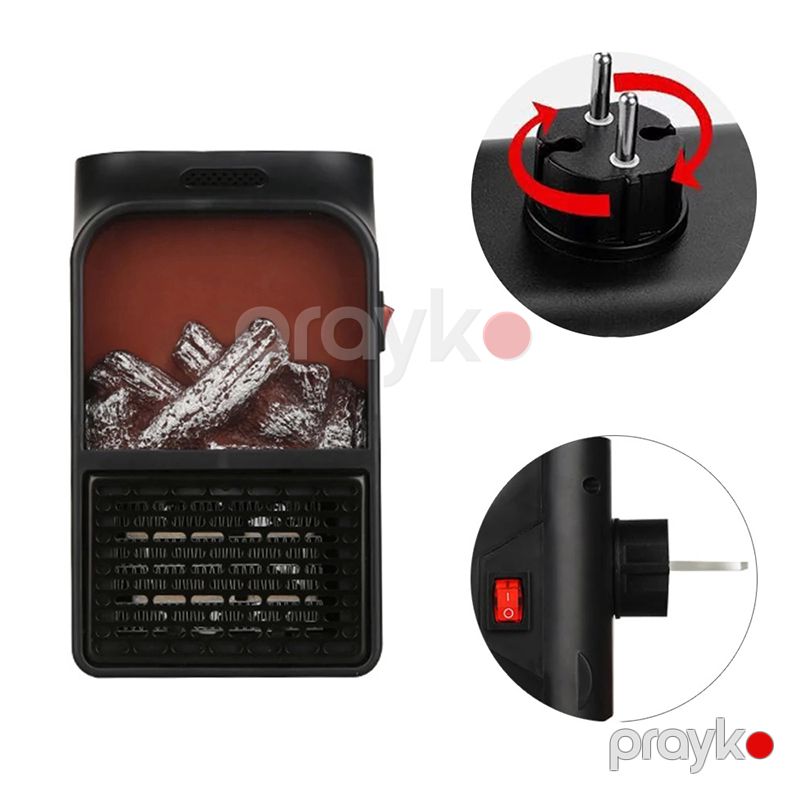 Mini Elektrikli Ocaq Dizaynlı Qızdırıcı 900W PTC Seramik Qızdırıcı Soba Radiator Üslubunda Protativ Kumtel Elektrikli Soba — Isıtıcılar və isı ventilatorları, Bakı (3)