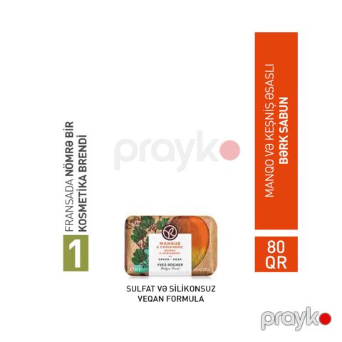 Bərk sabun Yves Rocher Mango, 80 q — Bakı
