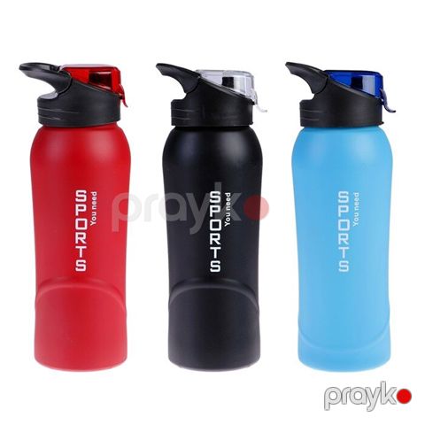 Sport Su Şüşəsi 800ml İdman zalı, idman, ofis və məktəb üçün Su Qabı — Bakı