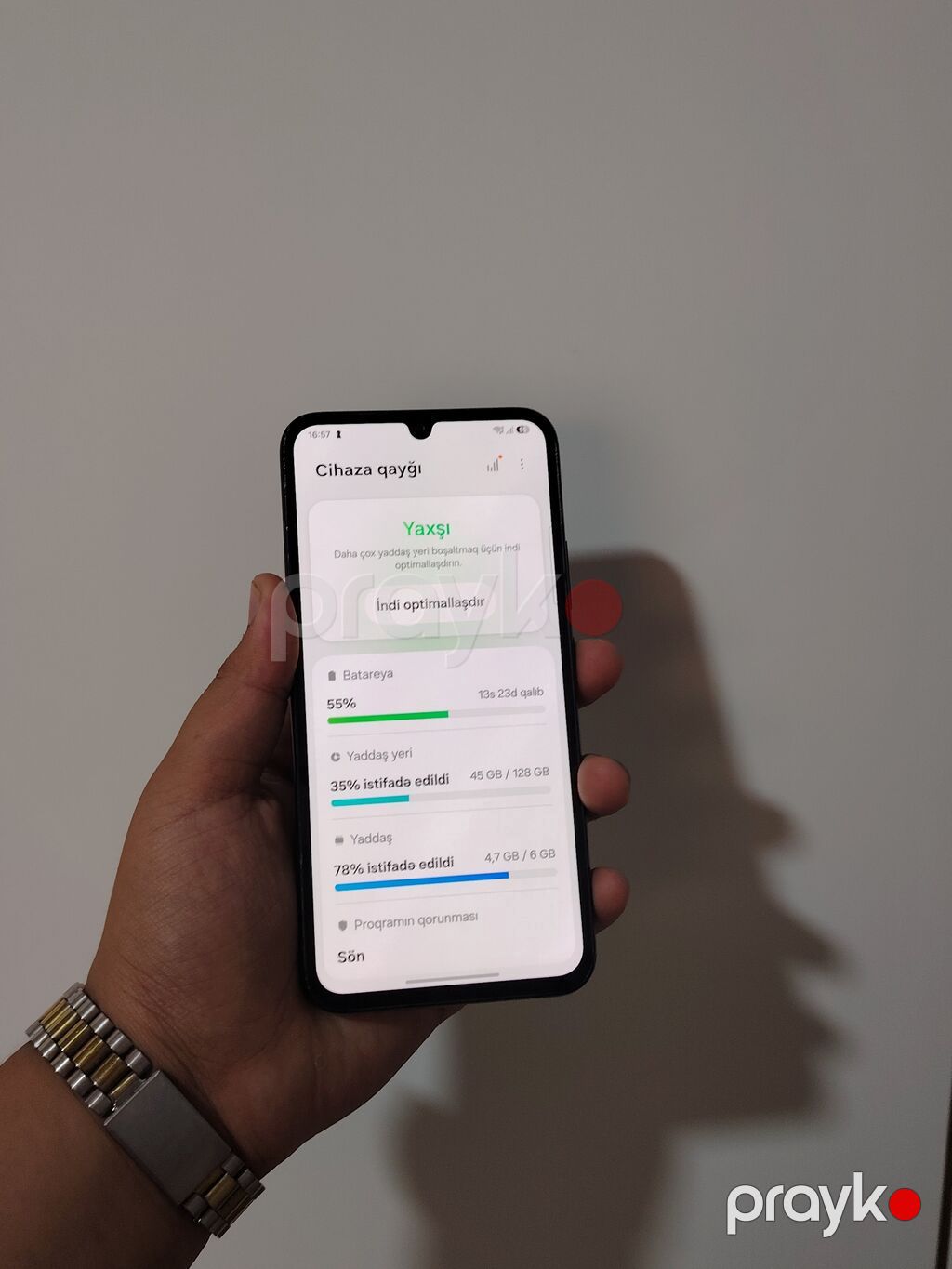 Samsung Galaxy A34 5G, 128 GB, rəng - Qara, Zəmanət, Barmaq izi, Simsiz şarj — Samsung, Bakı (4)