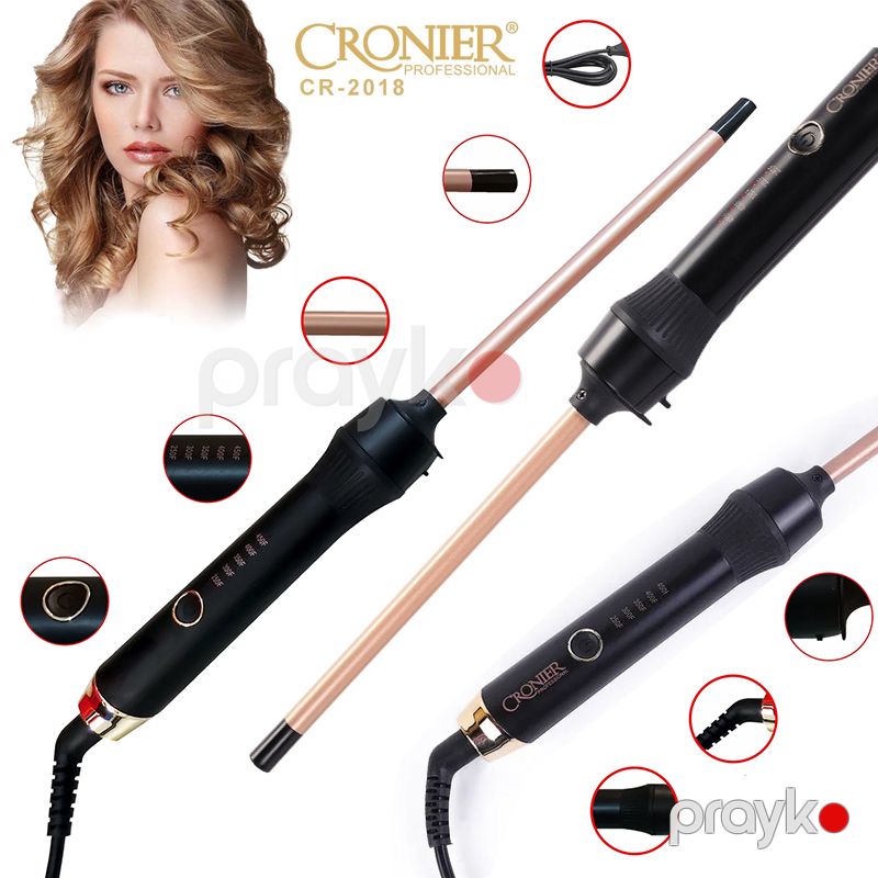 Cronier CR-2018 Saç Buruq Ütü Afro qıvrımlar üçün Cronier CR-2018 Nazik Saç Qıvrıcı — Fən, Bakı (6)