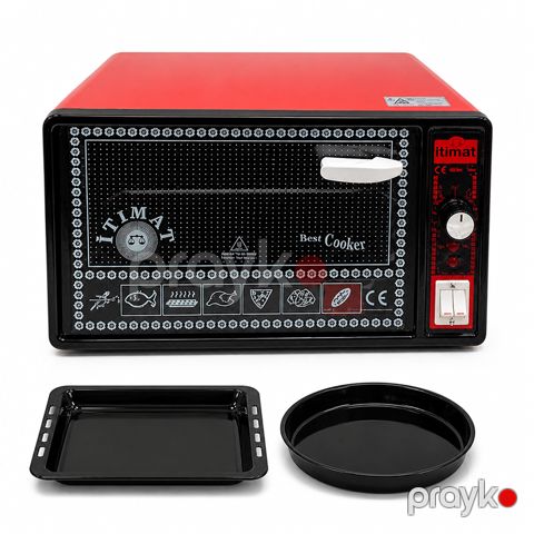 Elektrikli Soba İtimat I-09 qırmızı Best Cooker Yüksək keyfiyyətli Dxovka — Bakı