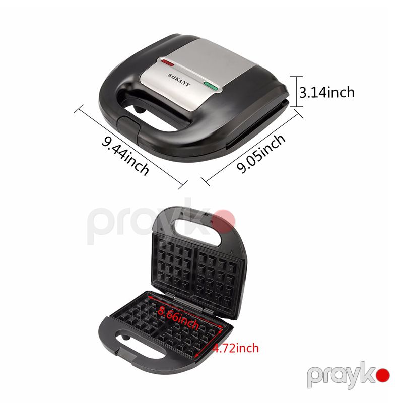 Sokany KJ-108 Səhər Yeməyi Üçün Çoxfunksiyalı Mətbəx Tosteri Vafli Hazırlayıcısı Mini Tost Bubble Waffle Maker 220V — Toster və vaflyasıcı, Bakı (7)