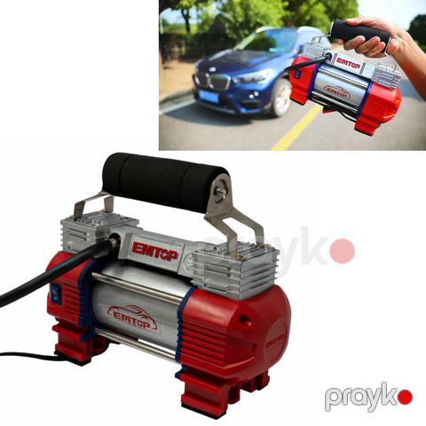 Avtomobil Kompressoru Emtop 12V Qırmızı EAAC4501 Hava Kompressoru — Bakı