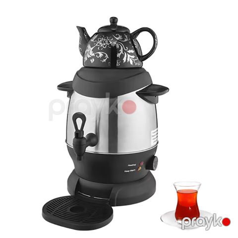 Sonifer SF-2039 Böyük Tutumlu Elektrikli Isti Su Qızdırıcı Paslanmayan Polad Samovar Dəsti — Bakı