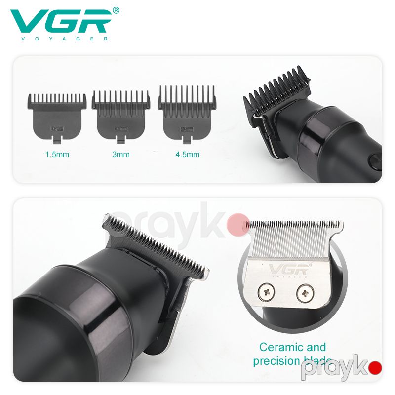 VGR V-987 - Trimmer Professional USB Şarj Edilə Bilən Bərbər Elektrikli Saç Maşını Simsiz — Usturalar, trimmerler və epilyatorlar, Bakı (2)