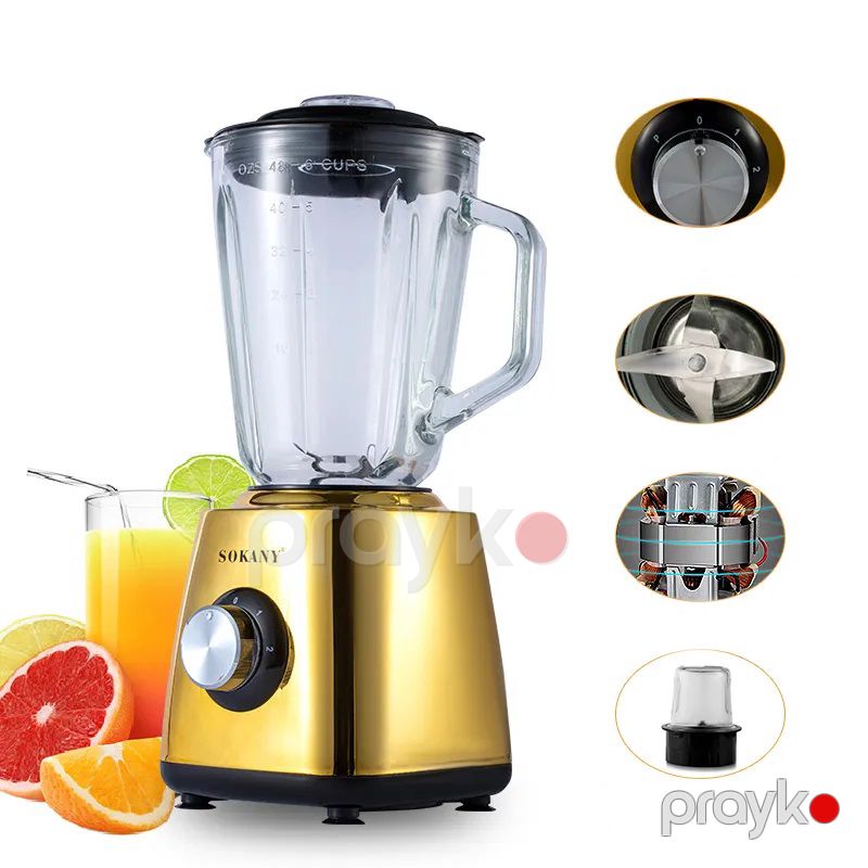 2-də 1 Arada Çoxfunksiyalı Elektrikli Şüşə Blender 500W Qida Prossesoru Yüksək Gücə Malik Şirəçəkən Maşın İki Dişli Qəhvə Dəyirmanı — Blenderlər, xırdalayanlar və mikserlər, Bakı (4)