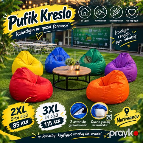 Puf kreslo 2 — Bakı