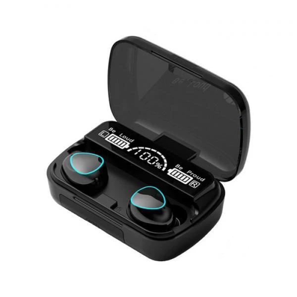 Simsiz, sukeçirməz, sensorlu Bluetooth qulaqlıqlar M10 2In1 (V5.3) power bank — Bakı