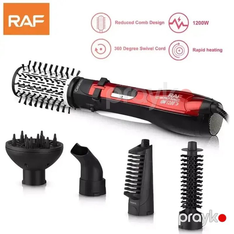 5-i 1 Arada RAF Peşəkar Saç Qurutma Feni Yüksək Təziqə Davamlı Professional Salon Feni 1200W RAF R.416 — Fən, Bakı (5)