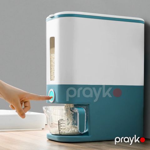 Wonderlife Avtomatik Çalışan qutu və Ölçülü qab Mətbəx Qida Konteyneri Düyü Konteyneri — Bakı