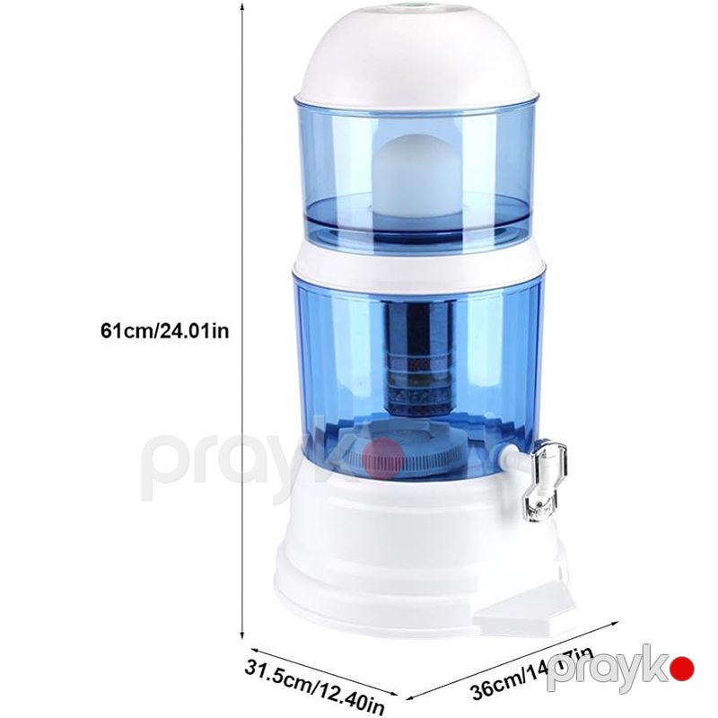 16L Su Filtri Su Təmizləyicisi Seramik Karbon Mineral Təmizləyici Filtr Dispenser Filtrasiya Sistemi — Termos və termoş, Bakı (7)