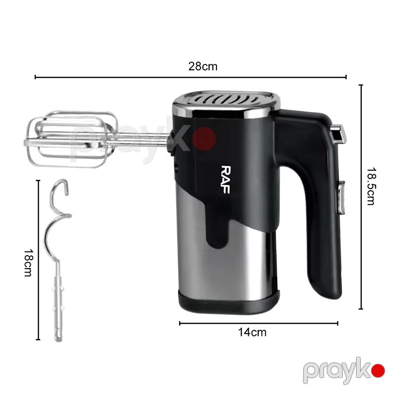 RAF R-6630 Çoxfunksiyalı Portativ Mikser Yumurta Çırpıcı Qarışdırıcı Xəmir Qarışdırıcı Mikser 300W — Blenderlər, xırdalayanlar və mikserlər, Bakı (7)