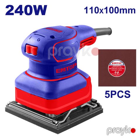 Emtop EFSR24101 - Əl ilə İşləyən Şnurlu Cilalama Maşını 240W Güc — Bakı