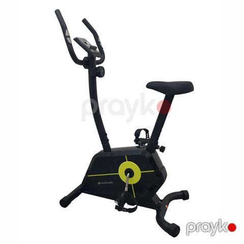 YK-10S15B Fitness Maqnetik İdman Velosipedi LED Ekranlı Qara 100kq Powerland Şaquli İdman Velosipedi — Bakı