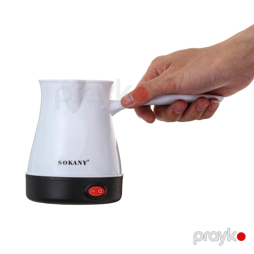Paslanmayan Polad Qəhvə Çaydanı 600VT Sokany SK-205 600W Qəhvə Dəmləyici 500ml Deluxe Türk Qəhvə Hazırlayıcı — Digər mətbəx texnikası, Bakı (2)