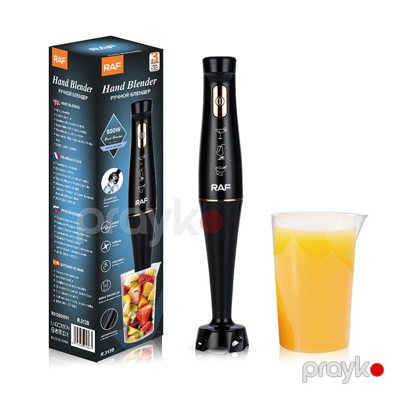 Yüksək Keyfiyyətli RAF Elektrikli Əl Blenderi 800W Buz Qırma Özəlliyi 600ml Plastik Qablı Peşəkar Mini Əl Blenderi 220V — Blenderlər, xırdalayanlar və mikserlər, Bakı (7)