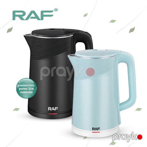 Yüksək Keyfiyətli RAF R.7892 Elektrikli Çaydan Böyük Tutumlu 2000W Gücündə Paslanmayan Polad Çaydan — Bakı