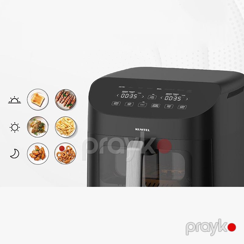 Kumtel HAF-11 Çoxfunksiyalı 2 Bölməli Qızardıcı Air Fryer Fritöz — Digər mətbəx texnikası, Bakı (5)