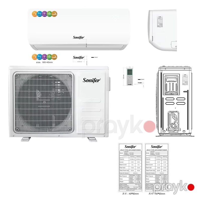 Sonifer SF-6520 Yüksək Keyfiyyətli Elektrikli Kondisioner 600W — Ventilyatorlar, Bakı (2)