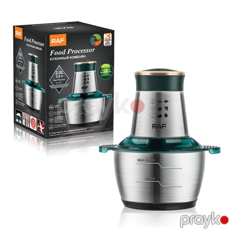RAF R.7029 Elektrikli Doğrayıcı 2 Sürət Parametri Qida Blenderi 1000W Ət Soğan Tərəvəz Doğrayıcısı — Bakı