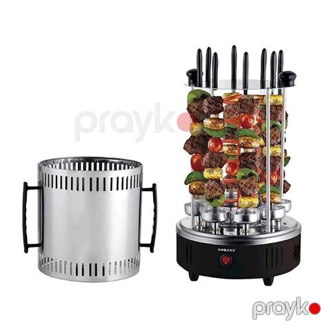 Sokany SK-6113 Elektrikli Manqal Şaquli Portativ Fırlanan Barbekü 1500W — Bakı
